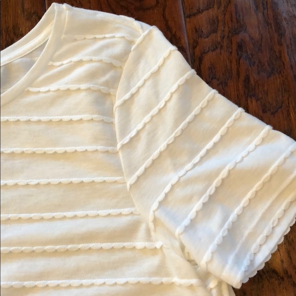 Topshop White Crop Top with Sleeves - Picture 2 of 3